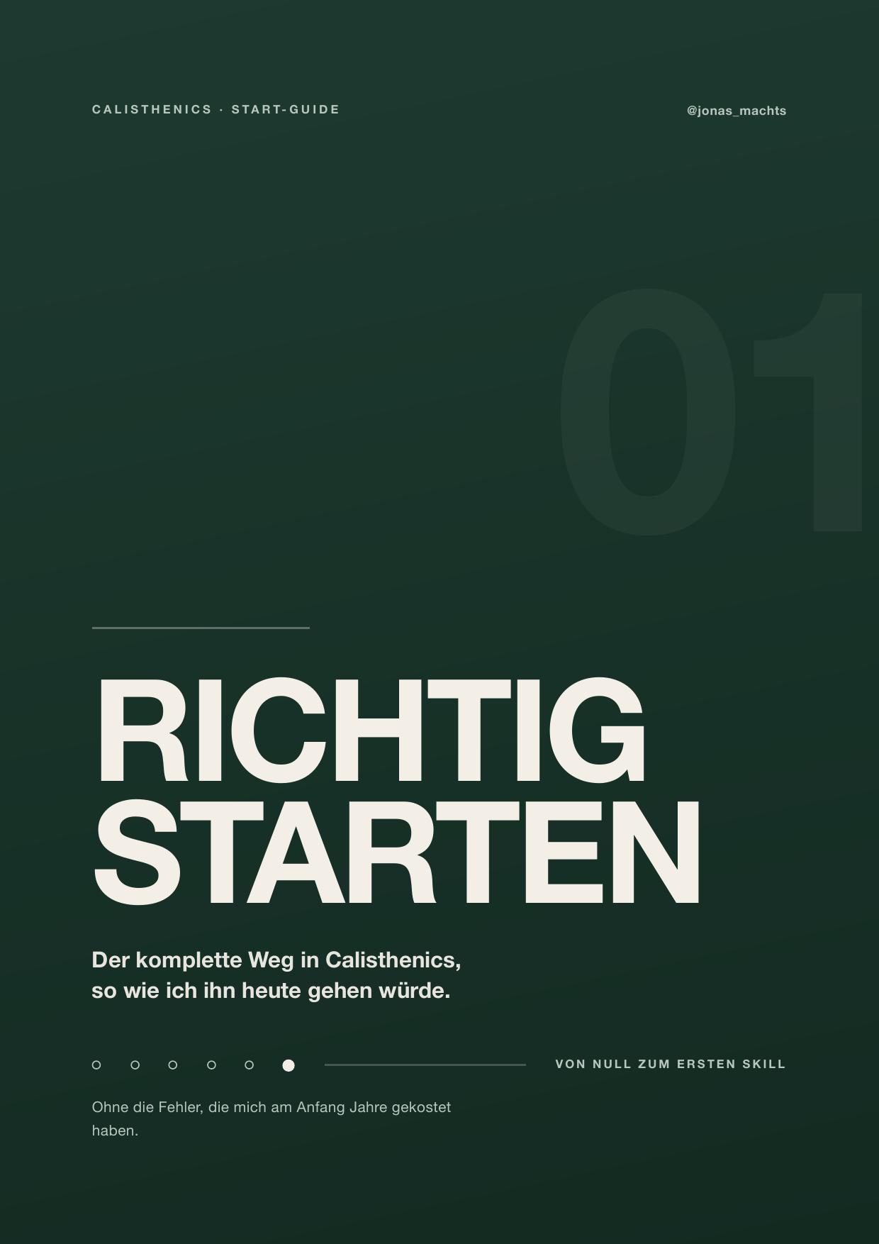 Der Calisthenics Start-Guide als Buch